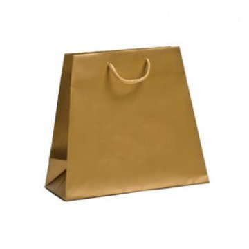 Luxury Custom Matte Colored Trapezoidal Paper Shopping Bags
